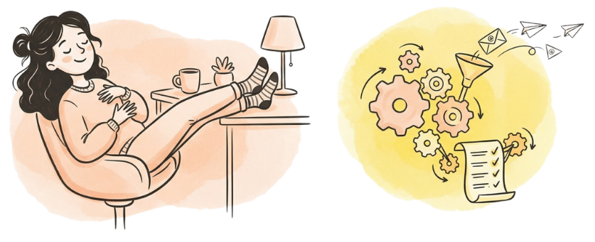 Relaxing while systems run automatically